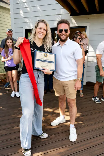 Certificate presented at the D2H Wellness ribbon cutting