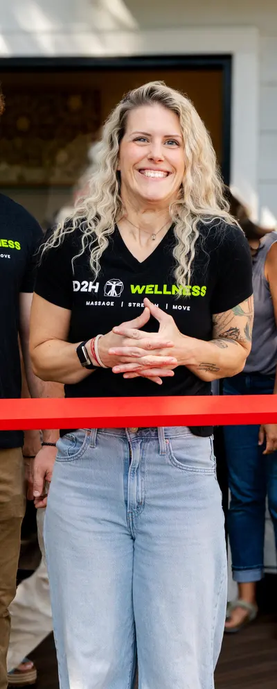 Founder Hope Ackerly at the D2H Wellness grand opening